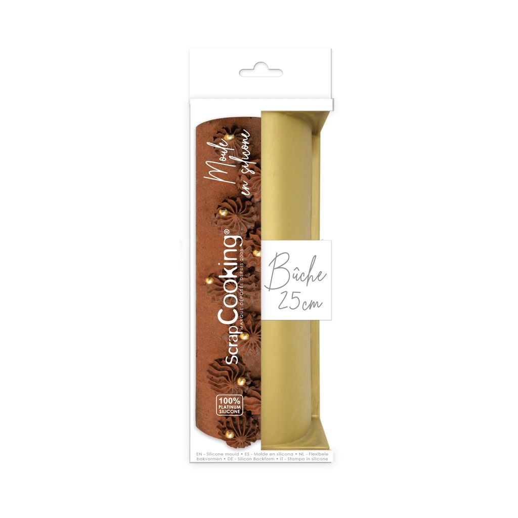 Moule à bûche en silicone 25 cm - Visuel 0